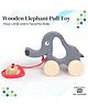 OpaToys Premium Wooden Push & Pull Along Elephant Toy (1 Piece)  I 12 months+