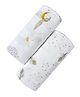 Malabar Baby Organic Swaddle Set Sweet Dreams Pack of 2 - White