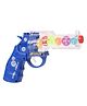 Rising Step Transperent Battery Operated Revolver Gun (Color May Vary)