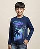 Kidsville DC Comics Justice League  Featuring Full Sleeves Batman Printed Tee - Navy Blue