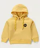 Little Kangaroos Cotton Full Sleeves Solid Colored Hoodie - Yellow