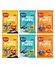 Slurrp Farm Not Fried Choco Ragi Cheese Herbs and Cheddar Cheese Puffs Pack of 6 - 20 Gm