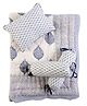 Malabar Baby Fort Blue Bedding Set (4 Piece)