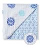 Malabar Baby Organic Snug Blanket Mandala - Blue