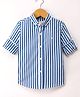JASH KIDS Cotton Full Sleeves Shirt Striped - Blue