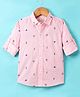 Jash Kids Cotton Full Sleeves Shirt Tennis Printed - Peach