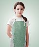 MOMISY Kitchen Cooking Apron with Pocket and 2 Stitched Towels Waterproof Adjustable Durable Stripe Kitchen Women Men Apron with Pockets Bib (Striped Green)