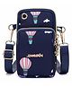 MOMISY Small Cross Multifunction 3 Layer Mini Shoulder Bag Balloon Print - Blue