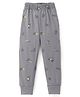 Fido Cotton Jersey Full Length Lounge Pants With Text Print - Grey