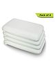 Cushows Memory Foam Classic  Pillow For Back & Side Sleepers With  Small Size PACK OF 4  - White