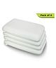 Cushows Memory Foam Classic  Pillow For Back & Side Sleepers With  Large  Size PACK OF 4  - White