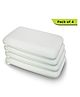 Cushows Memory Foam Classic  Pillow For Back & Side Sleepers With  Extra Large  Size PACK OF 4  - White