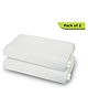 Cushows Memory Foam Contour Cervical Pillow For Relief From Neck Pain For Side Sleepers With Medium Size PACK OF 2 White