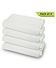 Cushows Memory Foam Contour Cervical Pillow For Relief From Neck Pain For Side Sleepers With Medium Size PACK OF 4 White