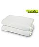 Cushows Memory Foam Contour Cervical Pillow For Relief From Neck Pain For Side Sleepers With Small Size PACK OF 2 White