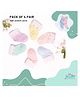 THE LITTLE LOOKERS Cute & Colorful Cotton Baby Frill Socks Set for Baby Boys & Baby Girls (0-3 Months) - Multicolor (Set of 4)