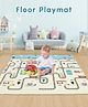 Zoe Water Proof Bear Print Double Side Reversible Folding Mat  L 178 x B 148 cm - Multicolor