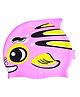 KARBD Fish Design Silicone Swimming Cap for Kids - Light Pink Mix