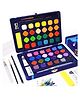 SANISHTH Solid Watercolour Paint 48 Shades & Half Pans with Brush Pen Along with 8 Extra Bonuses - Multicolour