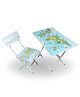 Wishing Clouds World Map Study Table and Chair for Kids - Multicolor