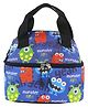 Smily Kiddos Double Decker Lunch Bag Monster Theme - Blue