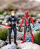 WOW Toys Delivering Joys of Life Spider and Captain Shield Super Hero Action Figures - Multi Colour