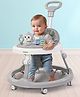 Baybee Baby Walker for Kids with 4 Height Adjustable Parental Push Handle Foot mat & Musical Rattle Toy Bar Round Kids Activity Walker for Baby - Grey