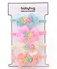 Babyhug Headbands with Floral and Pearl Applique Free Size Pack of 4 - Multicolor