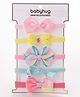 Babyhug Free Size Headbands Bow Applique Pack of 5 - Multicolor