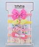 Babyhug Free Size Headbands Bow Applique Pack of 5 - Multicolor