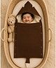 Yellow Apple Hooded Blanket Sleeping Bag With Fur - Brown