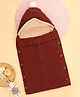 Yellow Apple Hooded Blanket Sleeping Bag With Fur - Maroon