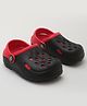 Priaansha Kids Perforrated Slingback Unisex Clogs - Black & Red
