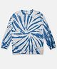Kiddopanti Full Sleeves Spiral Tie Dye Tee - Indigo Blue
