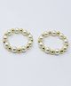 Aabacus Pearl Detailed Bracelets Anklet Set - Golden