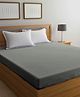Arrabi Solid TC Cotton Blend 210 GSM Double Bed Size Mattress Protector - Grey
