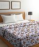 Arrabi Multi Floral TC Cotton Blend 300 GSM Full Size Double Dohar - Multicolor