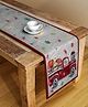 Arrabi Graphic Blended Cotton 6 SEATER Table Runner - Red
