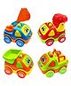Enorme Pull Back Friction Power Construction Fun Trucks Car Toy Set- Pack of 4