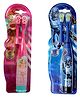 Enorme Electric Soft Bristles Battery Powered  Toothbrush with Extra Brush Pack of 2 - Blue and Pink