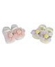 Kidofash Pack Of 2  Flower Detailed Socks Set - Purple