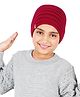 BHARATASYA Handknitted Woolen Ear Warmer Headband - Maroon