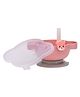 Adore Akita! Baby Feeding Bowl With Suction Base and Bendable Cutlery with Straw - Pink