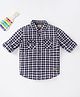 Ed-a-Mamma Cotton Full Sleeves Checks Shirt - Purple