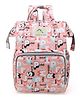 House of Quirk Baby Diaper Bag Pink Alphabet Print - Multicolor