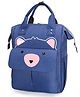House of Quirk Bear Print Baby Diaper Bag with Insulated Pockets - Blue