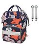 House of Quirk Baby Diaper Bag Maternity Backpack - Blue Abstract