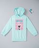 Ed a Mamma Cotton Full Sleeves Sweatshirt Multiprint - Light Blue