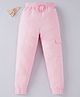 Ed-a-Mamma Cotton Knit Full Length Solid Jogger - Pink