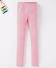 Ed-a-Mamma Cotton Full Length Sustainable Legging Text Print - Pink